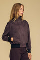 Quincy Mock Neck Jacket Mole