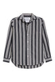 Waverly NYC Button-Up Shirt Black Tan Multi Stripes