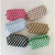 Checkered Pattern Make Up Bags : BLACK CHECKERED