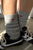 Embroidered Snow Socks: COOKIES AND CREAM + HEART