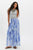 Ravenna Printed Maxi Skirt Bluebird Combo