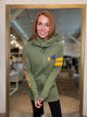 Retro Blush Hoodie Vintage Olive *Size Up One