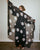 Cashmere and Silk Black Polka Dot Scarf
