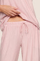 Gisele Printed Cami Pant PJ Set Duo Stripe Holly Red