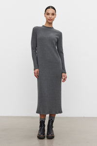 Liz Charcoal Knit Dress