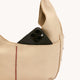 Tom Zip Medium Limestone Silver