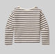 Boat Neck Long Sleeve Chocolate Stripe