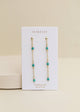 Gemstone Chain Drop Earring - Turquoise