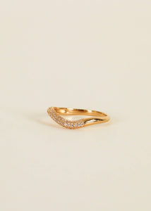 Ring - Pavé Wave - Champagne: 8