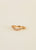 Gold Rings - Pave Wave - Champagne CZ: 9