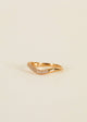 Gold Rings - Pave Wave - Champagne CZ: 9