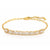 Paperclip Chain Bracelet with Baguette Details