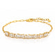 Paperclip Chain Bracelet with Baguette Details