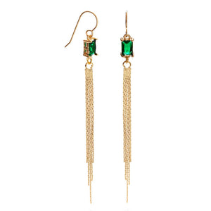 Emerald Duster Earrings