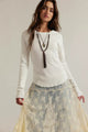 Easy Does It Long Sleeve Tee White