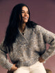Light Blue Melange Keyes Sweater