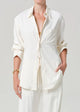 Kayla Shirt Portofino Twill Moonlight