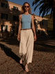 Ellison Crop Wide Leg 24" Birch Marl