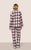 Flannel Long PJ Set Tartan Plaid Ivory Holly