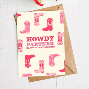 "Howdy Partner" Happy Valentine's Day Card