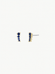 Mini Crawler - Sapphire CZ - Gold Earrings