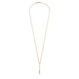 Gold Bar Necklace: Gold