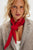 Essential Triangle Scarf Red