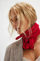 Essential Triangle Scarf Red