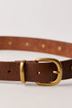 Rhodes Stud Belt Cognac