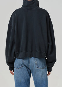 Mirelle Funnel Neck In Charcoal