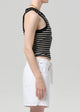 Caralyn Tank Anthracite Stripe