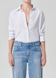 Avni Slim Shirt Blue Micro Strip
