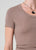 Maude U Neck Tee Cocoa