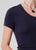 Maude U Neck Tee Navy