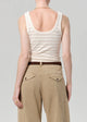 Faye Tank Golden Pinstripe