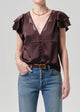 Lola Flutter Lace Sleeve Top