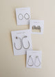 Silver Three Hoop Huggie - Earring