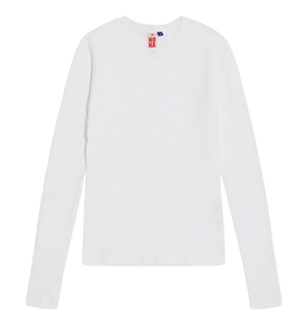 Long Sleeve Crewneck in White