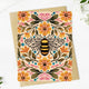 Bee & Floral Greeting Card