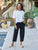 Bibi Barrel Leg Sweatpants British Royal Navy