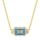 Rise and Shine Spinner Necklace: Gold
