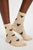 Cupids Bow Socks Brown
