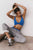Never Better Twist Crop Light Cobalt