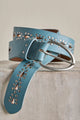 Preston Stud Belt Sea Salt