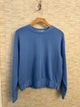 Softest Fleece Crewneck Pullover Blue Topaz