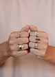 Gold Rings - Opal Infinity: 7