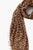 Cashmere Silk Scarf Roasted Pecan Leopard