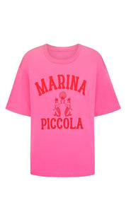 Marina Piccola Oversized Biker Tee - Cosmos Pink