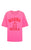 Marina Piccola Oversized Biker Tee - Cosmos Pink