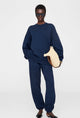 Karter Jogger Framed Monogram Washed Navy